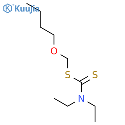 CARBAMODITHIOIC ACID, DIETHYL-, BUTOXYMETHYL ESTER structure