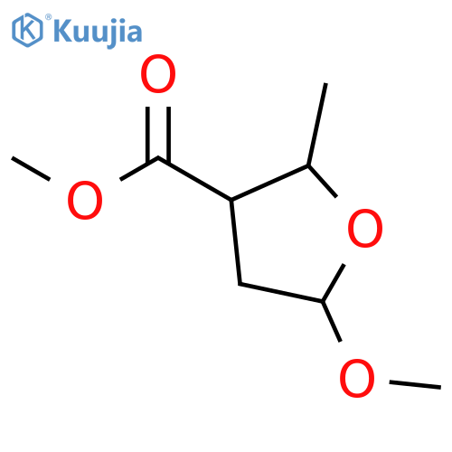 3-FURANCARBOXYLIC ACID, TETRAHYDRO-5-METHOXY-2-METHYL-, METHYL ESTER structure