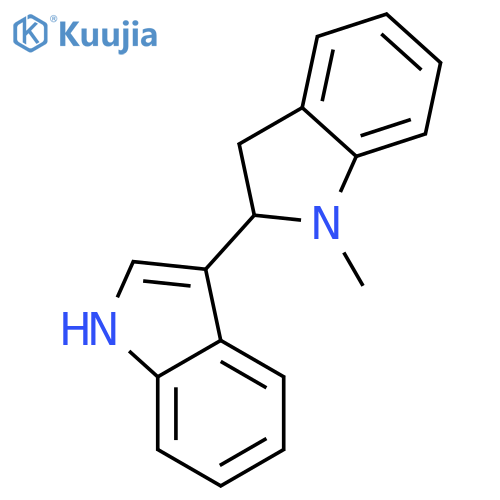 3-(1-methyl-2,3-dihydroindol-2-yl)-1h-indole structure