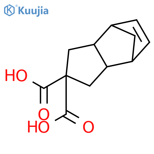 1,3,3a,4,7,7a-hexahydro-2H-4,7-methanoindene-2,2-dicarboxylic acid structure