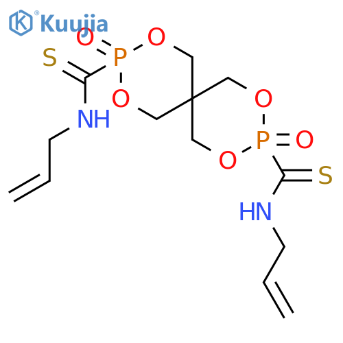 2,4,8,10-TETRAOXA-3,9-DIPHOSPHASPIRO[5.5]UNDECANE-3,9-DICARBOTHIOAMIDE, N,N'-DI-2-PROPENYL-, 3,9-DIOXIDE structure