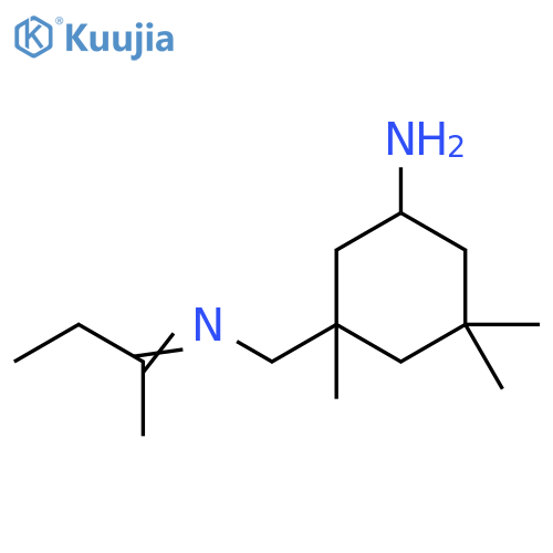Cyclohexanemethanamine, 3-amino-1,5,5-trimethyl-N-(1-methylpropylidene)- structure
