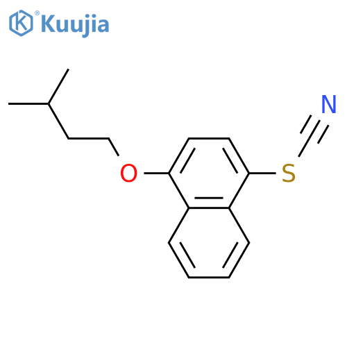 THIOCYANIC ACID, 4-(3-METHYLBUTOXY)-1-NAPHTHALENYL ESTER structure