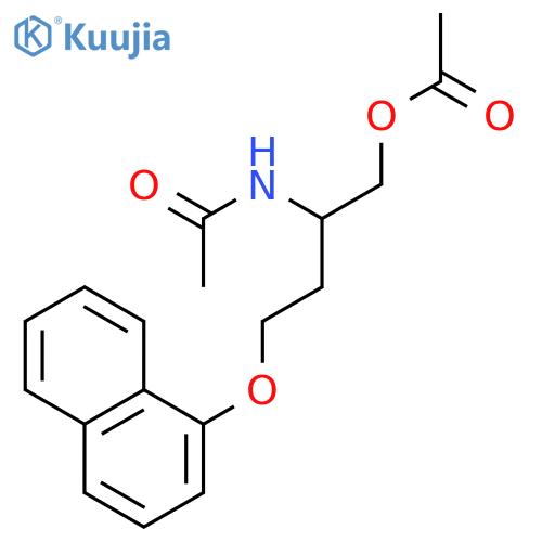ACETAMIDE, N-[1-[(ACETYLOXY)METHYL]-3-(1-NAPHTHALENYLOXY)PROPYL]- structure