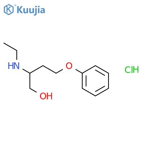 1-Butanol, 2-(ethylamino)-4-phenoxy-, hydrochloride structure