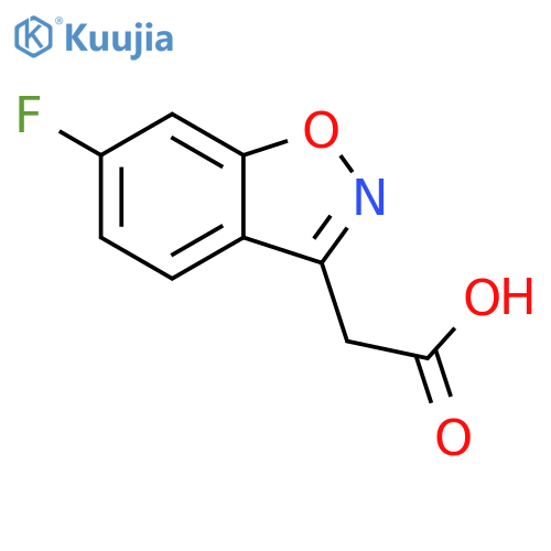 1,2-BENZISOXAZOLE-3-ACETIC ACID, 6-FLUORO- structure