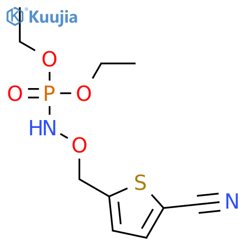PHOSPHORAMIDIC ACID, [(5-CYANO-2-THIENYL)METHOXY]-, DIETHYL ESTER structure
