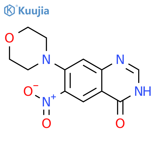 7-(morpholin-4-yl)-6-nitro-3,4-dihydroquinazolin-4-one structure