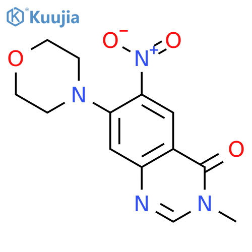 3-methyl-7-morpholin-4-yl-6-nitroquinazolin-4-one structure