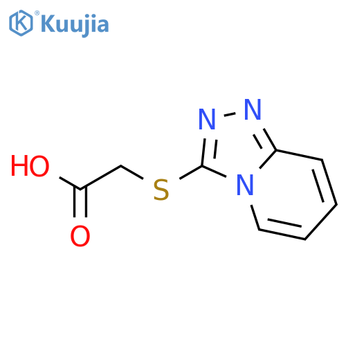 2-{[1,2,4]triazolo[4,3-a]pyridin-3-ylsulfanyl}acetic acid structure