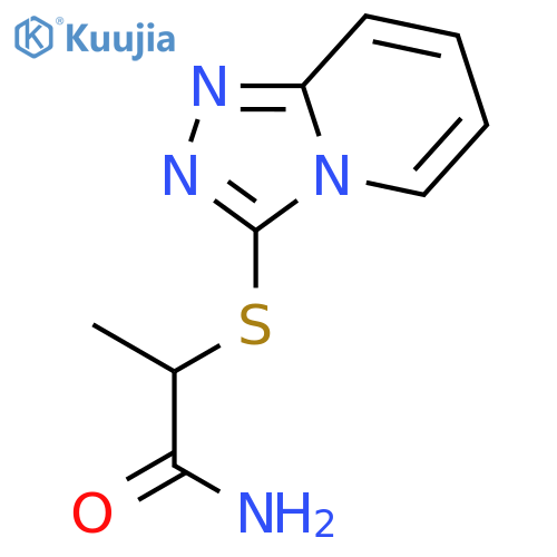 Propanamide, 2-(1,2,4-triazolo[4,3-a]pyridin-3-ylthio)- structure