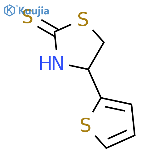 2-Thiazolidinethione, 4-(2-thienyl)- structure