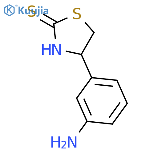 2-Thiazolidinethione, 4-(3-aminophenyl)- structure