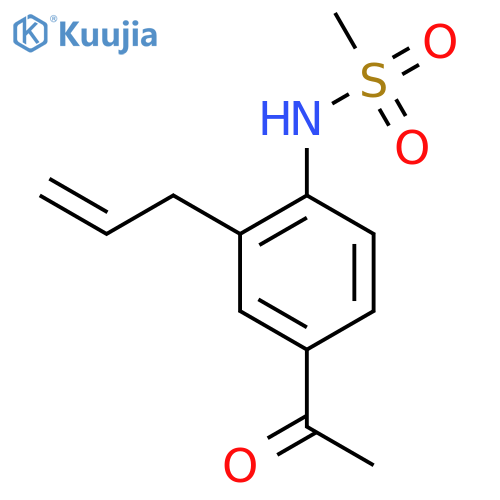 Methanesulfonamide, N-[4-acetyl-2-(2-propenyl)phenyl]- structure