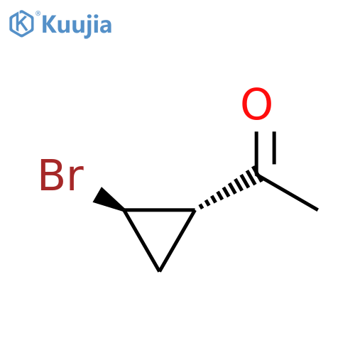 ethanone, 1-(2-bromocyclopropyl)-, trans- (9ci) structure