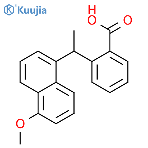 BENZOIC ACID, 2-[1-(5-METHOXY-1-NAPHTHALENYL)ETHYL]- structure