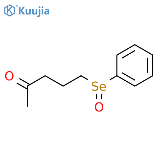 2-PENTANONE, 5-(PHENYLSELENINYL)- structure