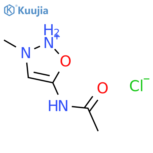 1,2,3-OXADIAZOLIUM, 5-(ACETYLAMINO)-3-METHYL-, CHLORIDE structure