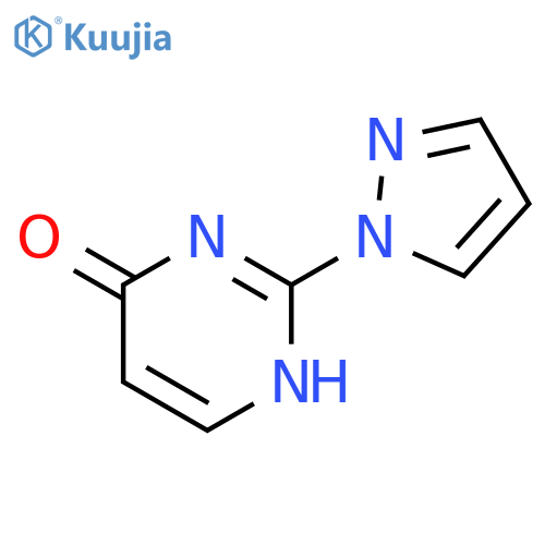 4(1H)-PYRIMIDINONE, 2-(1H-PYRAZOL-1-YL)- structure