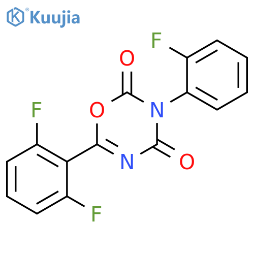 2H-1,3,5-Oxadiazine-2,4(3H)-dione,6-(2,6-difluorophenyl)-3-(2-fluorophenyl)- structure