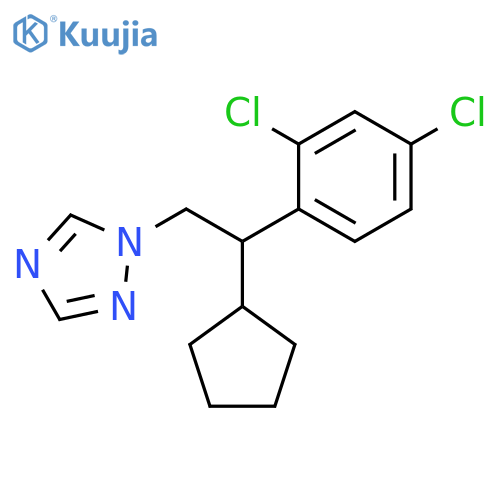 1H-1,2,4-Triazole, 1-[2-cyclopentyl-2-(2,4-dichlorophenyl)ethyl]- structure
