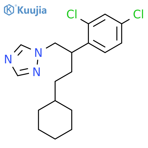 1H-1,2,4-TRIAZOLE, 1-[4-CYCLOHEXYL-2-(2,4-DICHLOROPHENYL)BUTYL]- structure