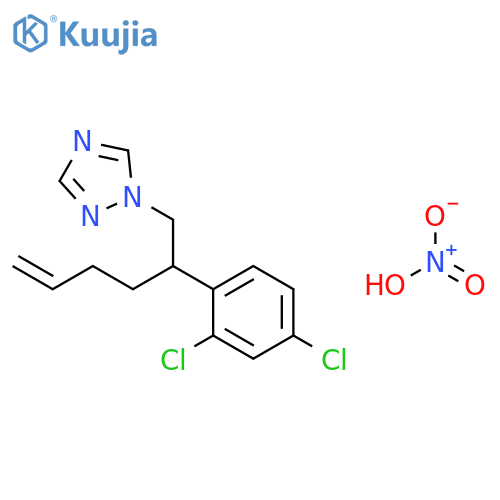 1H-1,2,4-TRIAZOLE, 1-[2-(2,4-DICHLOROPHENYL)-5-HEXENYL]-, MONONITRATE structure
