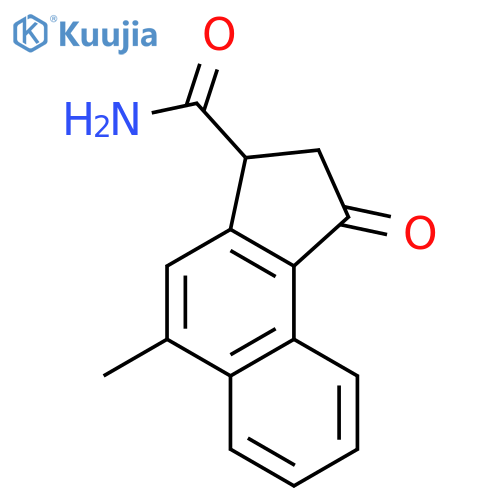 1H-Benz[e]indene-3-carboxamide, 2,3-dihydro-5-methyl-1-oxo- structure