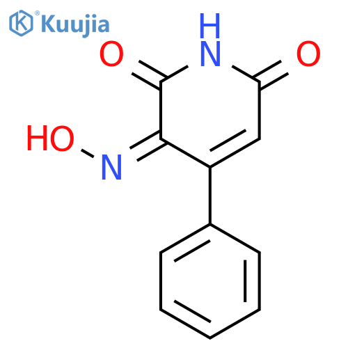 2,3,6(1H)-Pyridinetrione, 4-phenyl-, 3-oxime structure