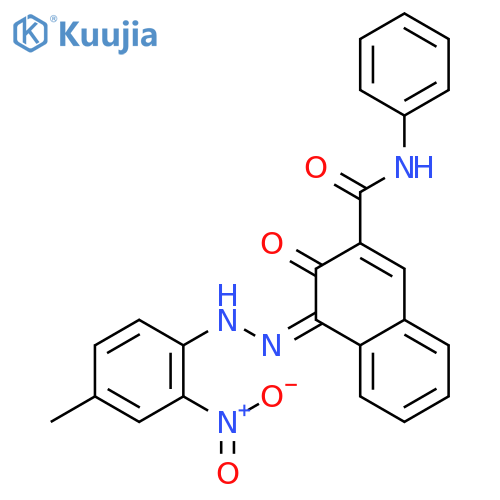 (4z)-4-[(4-methyl-2-nitrophenyl)hydrazinylidene]-3-oxo-n-phenylnaphthalene-2-carboxamide structure