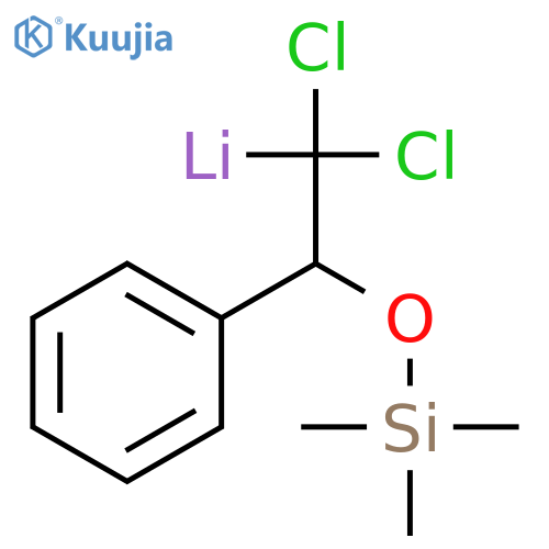 Lithium, [1,1-dichloro-2-phenyl-2-[(trimethylsilyl)oxy]ethyl]- structure