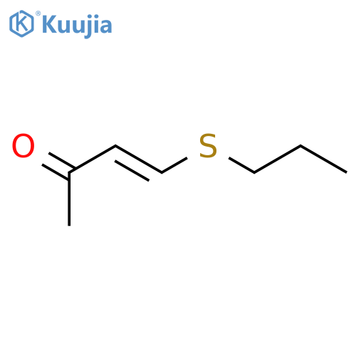 3-Buten-2-one, 4-(propylthio)-, (E)- structure