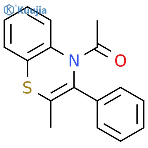 4H-1,4-Benzothiazine, 4-acetyl-2-methyl-3-phenyl- structure
