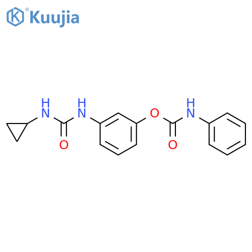 UREA, N-CYCLOPROPYL-N'-[3-[[(PHENYLAMINO)CARBONYL]OXY]PHENYL]- structure