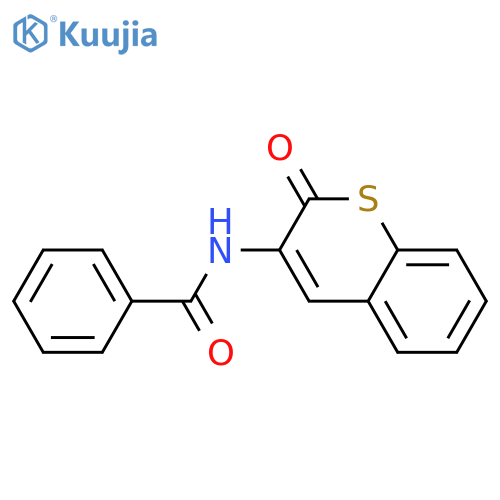 BENZAMIDE, N-(2-OXO-2H-1-BENZOTHIOPYRAN-3-YL)- structure