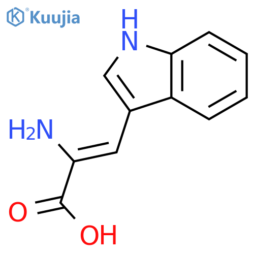 2-PROPENOIC ACID, 2-AMINO-3-(1H-INDOL-3-YL)-, (Z)- structure