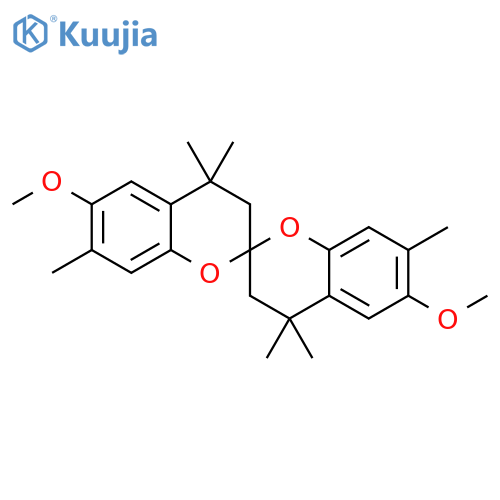 2,2'-Spirobi[2H-1-benzopyran], 3,3',4,4'-tetrahydro-6,6'-dimethoxy-4,4,4',4',7,7'-hexamethyl- structure