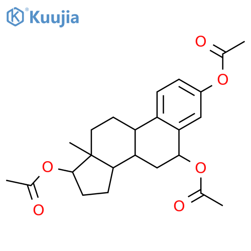 (6alpha,17beta)-estra-1,3,5(10)-triene-3,6,17-triyl triacetate structure