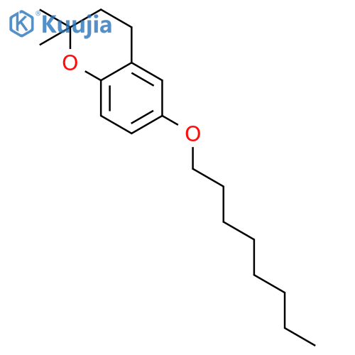 2H-1-Benzopyran, 3,4-dihydro-2,2-dimethyl-6-(octyloxy)- structure