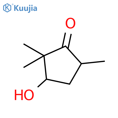 Cyclopentanone, 3-hydroxy-2,2,5-trimethyl- structure