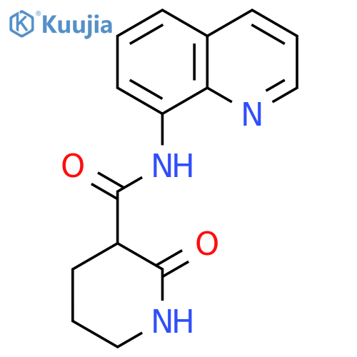 3-Piperidinecarboxamide, 2-oxo-N-8-quinolinyl- structure