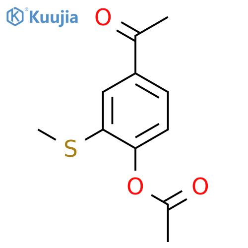 Ethanone, 1-[4-(acetyloxy)-3-(methylthio)phenyl]- structure
