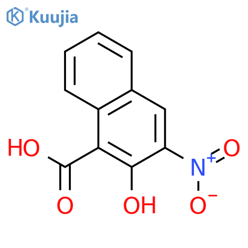 1-Naphthalenecarboxylic acid, 2-hydroxy-3-nitro- structure
