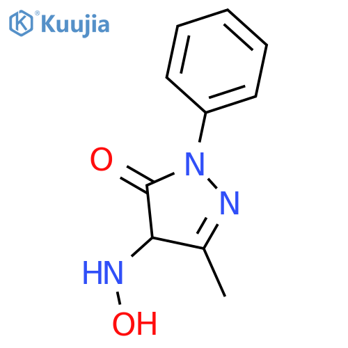 4-(Hydroxyamino)-3-methyl-1-phenyl-1H-pyrazol-5(4H)-one structure