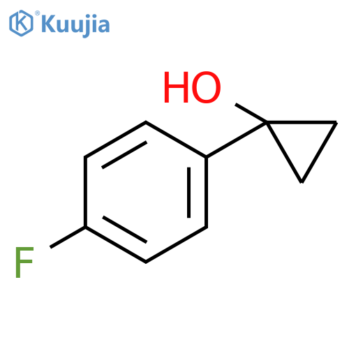 1-(4-fluorophenyl)cyclopropan-1-ol structure