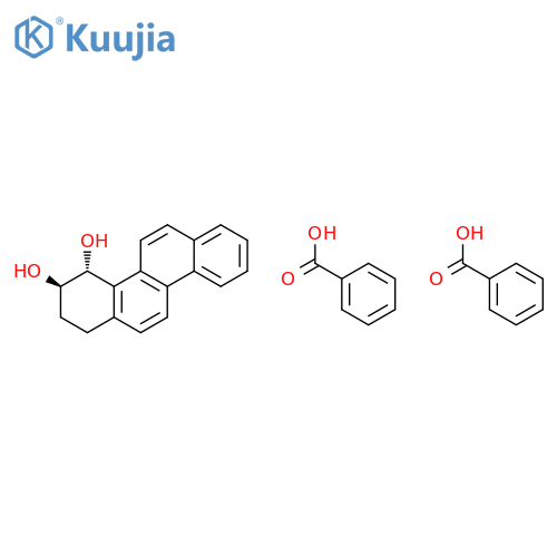 3,4-Chrysenediol, 1,2,3,4-tetrahydro-, dibenzoate, trans- structure