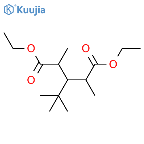 Pentanedioic acid, 3-(1,1-dimethylethyl)-2,4-dimethyl-, diethyl ester structure