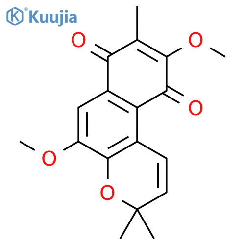 5,9-Dimethoxy-3,3,8-trimethyl-3H-naphtho[2,1-b]pyran-7,10-dione structure