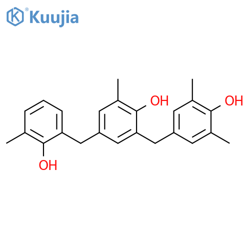 Phenol, 2-[(4-hydroxy-3,5-dimethylphenyl)methyl]-4-[(2-hydroxy-3-methylphenyl)methyl]-6-methyl- structure
