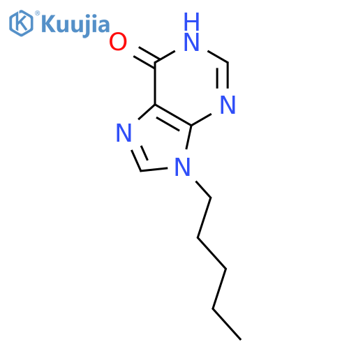 6H-Purin-6-one,1,9-dihydro-9-pentyl- structure